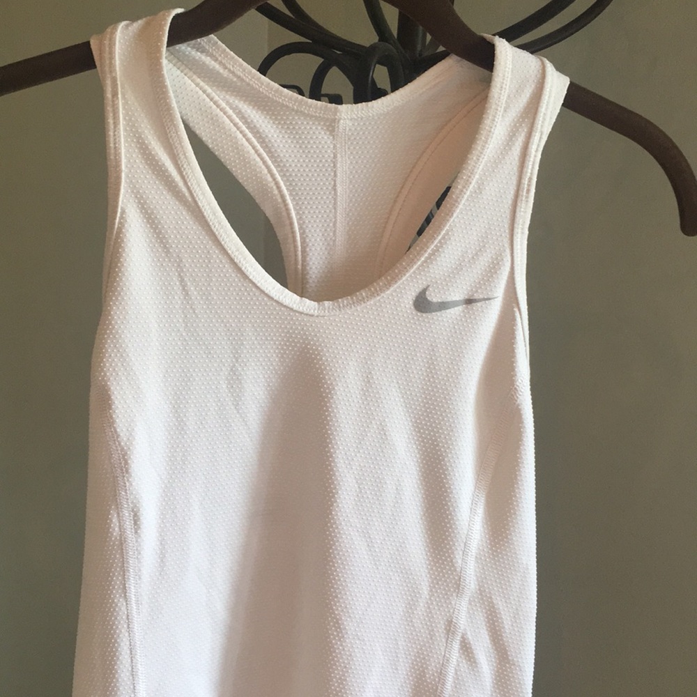 White Nike dri-fit  tank